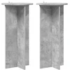 Augalų stovas 2 pcs Betono pilka 40 x 40 x 80 cm