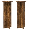 Augalų stovas 2 pcs Dūminio ąžuolo Ø40 x 100 cm