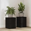 Augalų stovas 2 pcs Juodas ąžuolas 25 x 25 x 35 cm