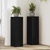 Augalų stovas 2 pcs Juodas ąžuolas 25 x 25 x 80 cm