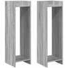 Augalų stovas su lentyna 2 pcs Pilka Sonoma 30 x 30 x 100 cm