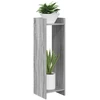 Augalų stovas su lentyna 2 pcs Pilka Sonoma 30 x 30 x 100 cm
