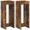 Augalų stovas su lentyna 2 pcs Rūkytas Ąžuolas 30 x 30 x 80 cm
