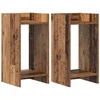 Augalų stovas su lentyna 2 pcs Senas medis 30 x 30 x 60 cm