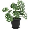 Augalų vazonai 24 pcs Juoda Ø 26 x 21.5 cm Plastmasė