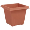 Augalų vazonai 24 pcs Raudona plyta 16 x 16 x 14 cm Plastmasė