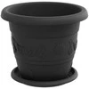 Augalų vazonai 6 pcs Juoda Ø 26 x 21.5 cm Plastmasė