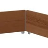 Aukštas lovelis, rudas, 160x160cm, pušies masyvas, šešiakampis