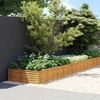 Aukštas sodo lovelis, 1150x100x36cm, Corten plienas