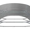 Aukštas sodo lovelis, sidabrinis, 584x140x68cm, plienas
