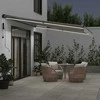 Automatinė ištraukiama markizė, antracito ir balta, 500x350cm