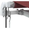 Automatinė ištraukiama markizė su LED, bordo spalvos, 350x250cm