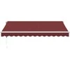 Automatinė ištraukiama markizė su LED, bordo spalvos, 350x250cm