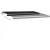 Automatinė markizė su LED/vėjo jutikliu, antracito, 400x300cm