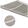 Automatinė markizė su LED/vėjo jutikliu, kreminė, 400x300cm