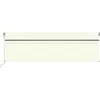 Automatinė markizė su uždanga/LED/vėjo jutikliu, kreminė, 5x3m