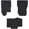 Automobilių kilimėlis 3 pcs Juoda Guma