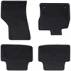 Automobilių kilimėlis 4 pcs Juoda Guma