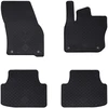 Automobilių kilimėlis 4 pcs Juoda Guma