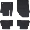 Automobilių kilimėlis 4 pcs Juoda Guma