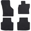 Automobilių kilimėlis 4 pcs Juoda Guma