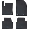 Automobilių kilimėlis 4 pcs Juodas Guma