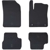 Automobilių kilimėlis 4 pcs Juodas tinka C3 2017-2024 Guma