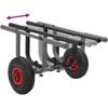 Baidarės vežimėlis, aliuminis, 90kg