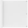 Balkono Ekranas Balta 90 x 700 cm HDPE ir aliuminis