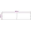 Balkono Ekranas Smėlio 120 x 500 cm HDPE ir aliuminis