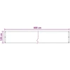 Balkono Ekranas Smėlio 120 x 600 cm HDPE ir aliuminis