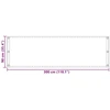 Balkono Ekranas Smėlio 90 x 300 cm HDPE ir aliuminis