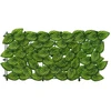 Balkono ekranas su lapais Žalia ir geltona 500 x 100 cm