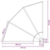 Balkono privatumo ekranas 140 x 140 cm Poliesteris Ruda