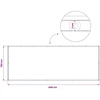 Balkono uždanga 150 x 400 cm Audinys su PU danga Ruda