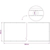 Balkono privatumo ekranas 150 x 500 cm Audinys su PU danga
