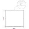 Balkono privatumo ekranas 180 x 200 cm Audinys su PU danga