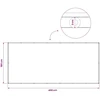 Balkono uždanga 180 x 400 cm Audinys su PU danga