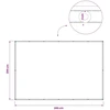 Balkono privatumo ekranas 200 x 300 cm Audinys su PU danga