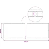 Balkono privatumo ekranas 200 x 600 cm Audinys su PU danga