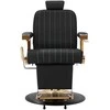 Activeshop Kirpyklos kėdė Professional Barber Chair Gabbiano Marcus Gold Juodas