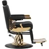 Activeshop Kirpyklos kėdė Professional Barber Chair Gabbiano Marcus Gold Juodas