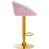 Activeshop Baro kėdė STILISIMUS VELVET Rožinis GOLD