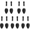 Batų kurpaliai, 5 poros, juodos spalvos, plastikas, EU 35–38