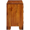 Batu skrynia 90 x 35 x 55 cm Kietos akacijos mediena Ruda