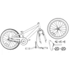 BMX Dviratis 20 Colių 9 metų amžiaus Juoda