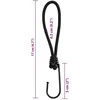 Bungee Virvelė su kabliukais, 25vnt., 17cm