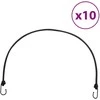 Bungee virvelės su juostelėmis ir kabliukais, 10vnt., 100cm