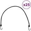 Bungee virvelės su juostelėmis ir kabliukais, 25vnt., 88cm