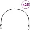 Bungee virvelės su juostelėmis ir kabliukais, 25vnt., 100cm